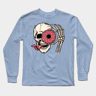 skull and donut Long Sleeve T-Shirt